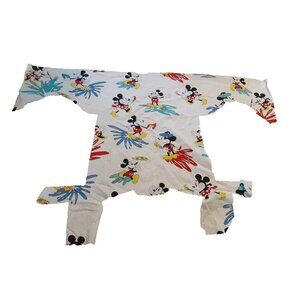 Vtg Peter Pan Fabrics, MICKEY MINNIe MOUSE Painting, Scrap Fabric.